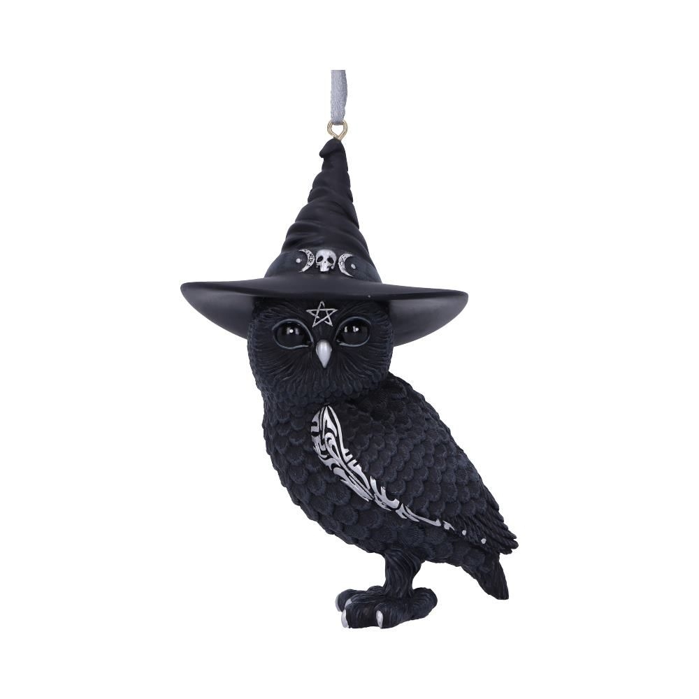 Nemesis Now - Owlocen Hanging Ornament Christmas bauble - Black